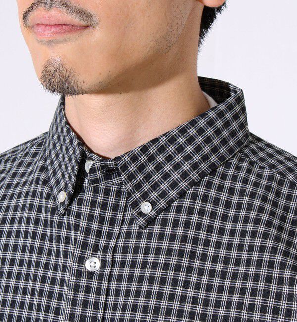 GLOSTER「【シャツ＋Tシャツの2点セット】TC平織 小柄チェックアンサンブル」|シャツ・ブラウス|