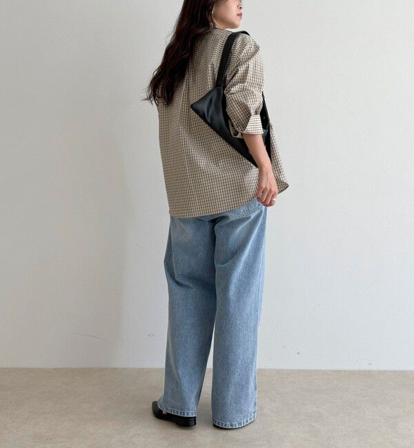 fredy emue「チェック刺繍シャツ」|シャツ・ブラウス|