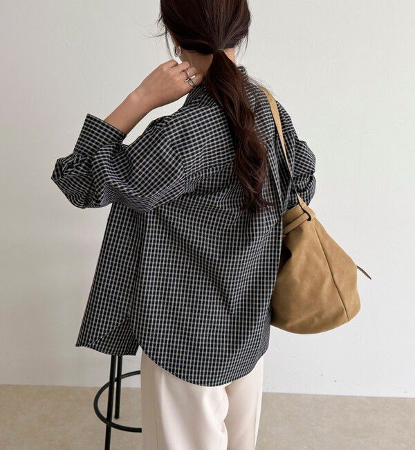 fredy emue「チェック刺繍シャツ」|シャツ・ブラウス|