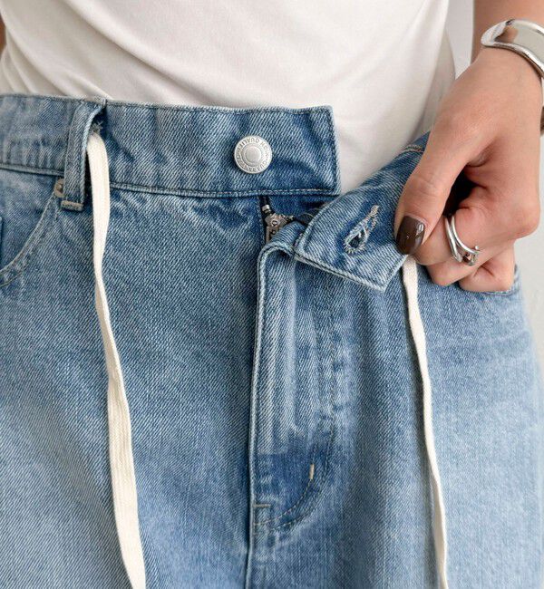 fredy emue「ドロストデニムパンツ」|デニム|