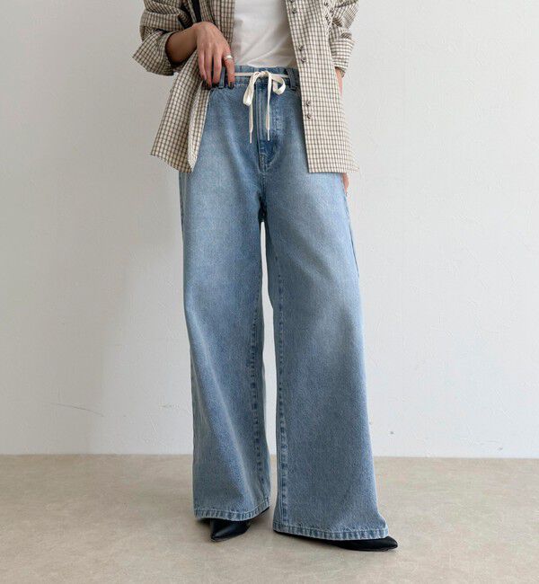 fredy emue「ドロストデニムパンツ」|デニム|
