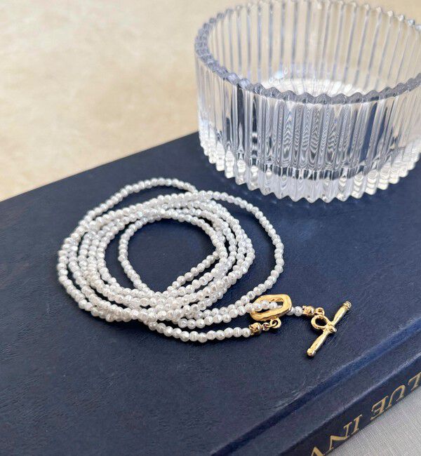 fredy emue「小粒ビーズマンテルロングネックレス」|ネックレス|