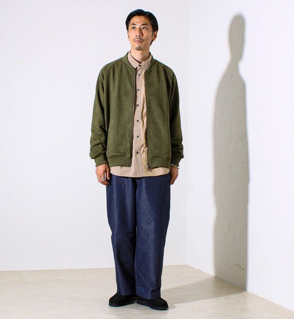 GLOSTER「【秋の新定番】フェイクスエードMA-1ジップブルゾン」|ブルゾン・スタジャン|
