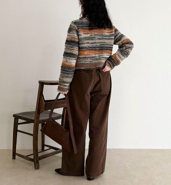 fredy emue「ツイードボーダーカーディガン」|カーディガン|