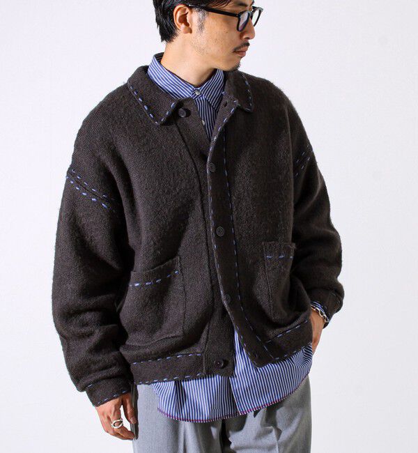 GLOSTER「【ユニセックス対応】ハンドステッチニットジャケット」|カーディガン|