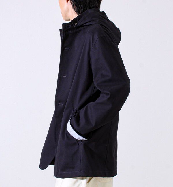 GLOSTER「【GLOSTER定番/ビジカジ対応】コードストライプ スタンドフードブルゾン」|ブルゾン・スタジャン|