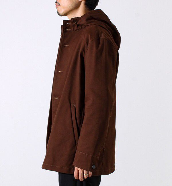 GLOSTER「【GLOSTER定番/ビジカジ対応】コードストライプ スタンドフードブルゾン」|ブルゾン・スタジャン|