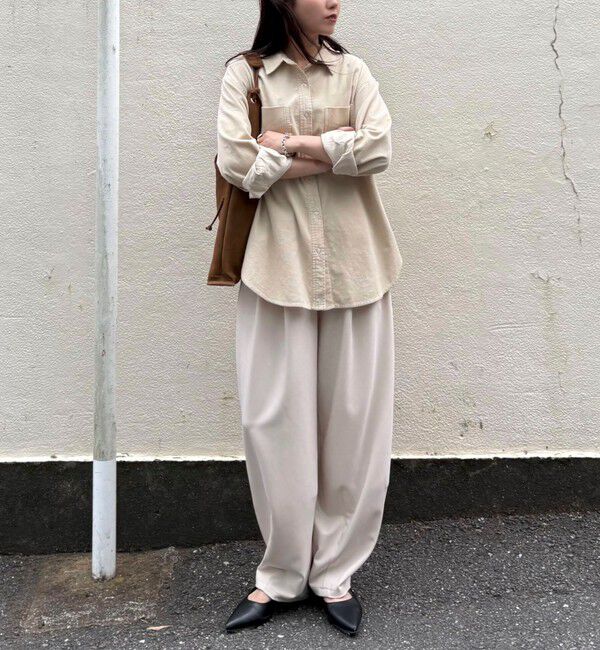 fredy emue「コクーンギャザーパンツ」|チノ|