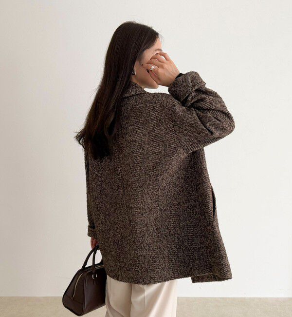 fredy emue「【リバイバル/新色追加】ウール混ミドル丈Pコート」|ピーコート|