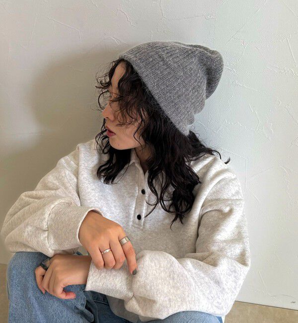 fredy emue「アンゴラ混リブニットキャップ」|ニット帽|