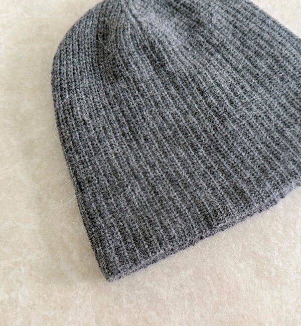 fredy emue「アンゴラ混リブニットキャップ」|ニット帽|