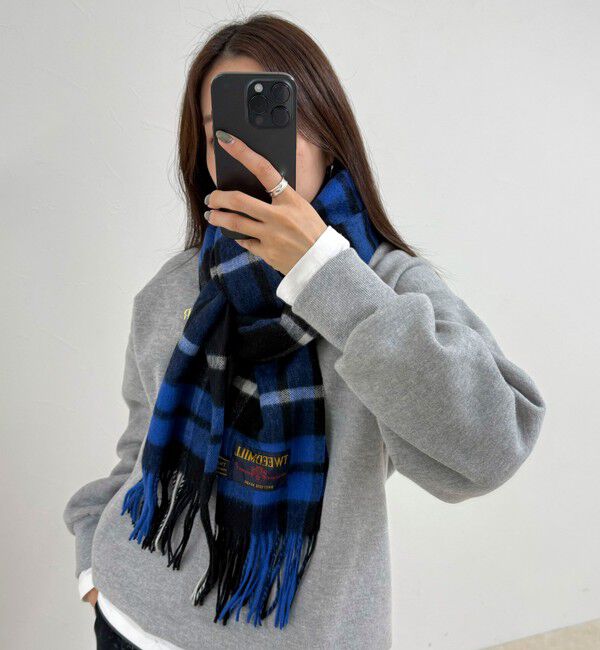 fredy emue「【TWEED MILL/ツイードミル】ウールチェックストール48」|ストール|