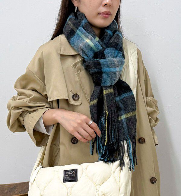 fredy emue「【TWEED MILL/ツイードミル】ウールチェックストール48」|ストール|