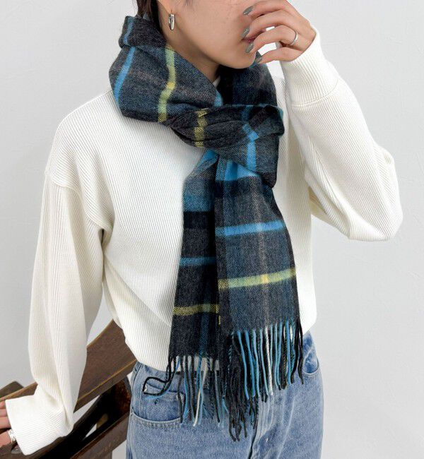 fredy emue「【TWEED MILL/ツイードミル】ウールチェックストール48」|ストール|