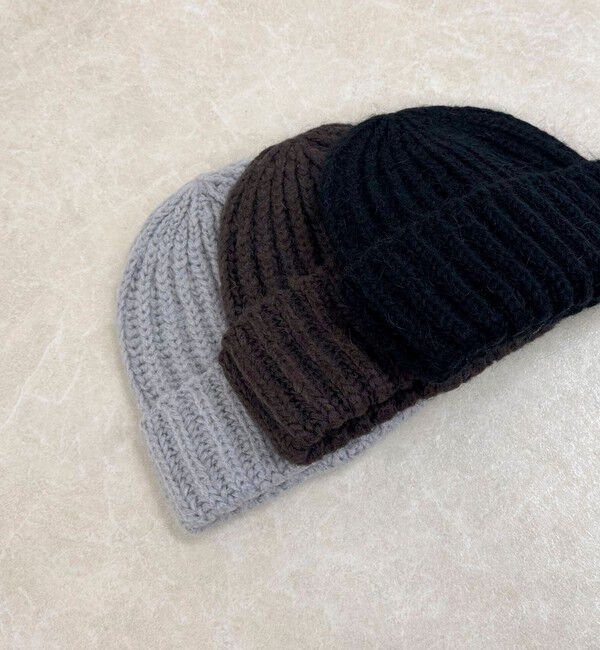 fredy emue「【Fratelli Talli/フラテリータリー】モヘヤ混ローゲージニットキャップ」|ニット帽|