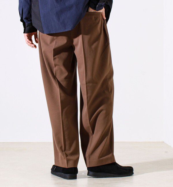 GLOSTER「【セットアップ対応】ウールライクワイドパンツ」|チノ|