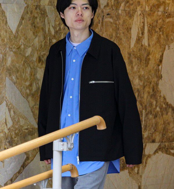 GLOSTER「【セットアップ対応】ウールライクジップジャケット」|ブルゾン・スタジャン|