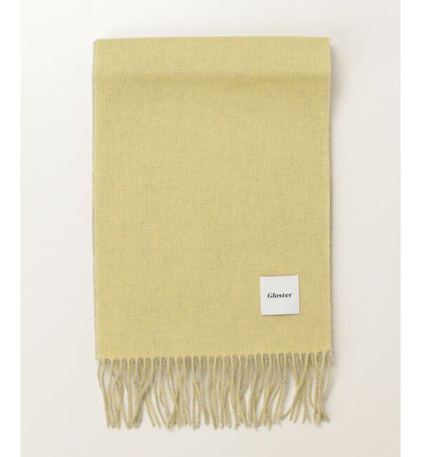 GLOSTER「【カシミヤブレンド】ウールリバーシブルソリッドマフラー」|マフラー|