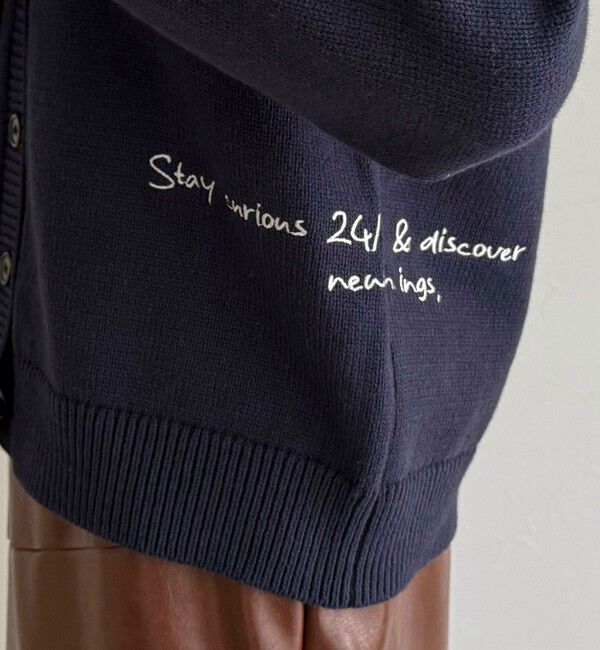 fredy emue「メッセージニットカーディガン」|カーディガン|