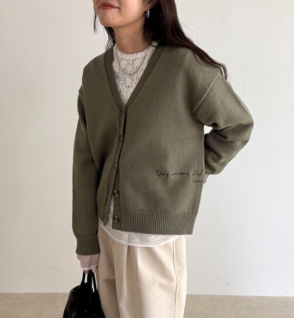 fredy emue「メッセージニットカーディガン」|カーディガン|