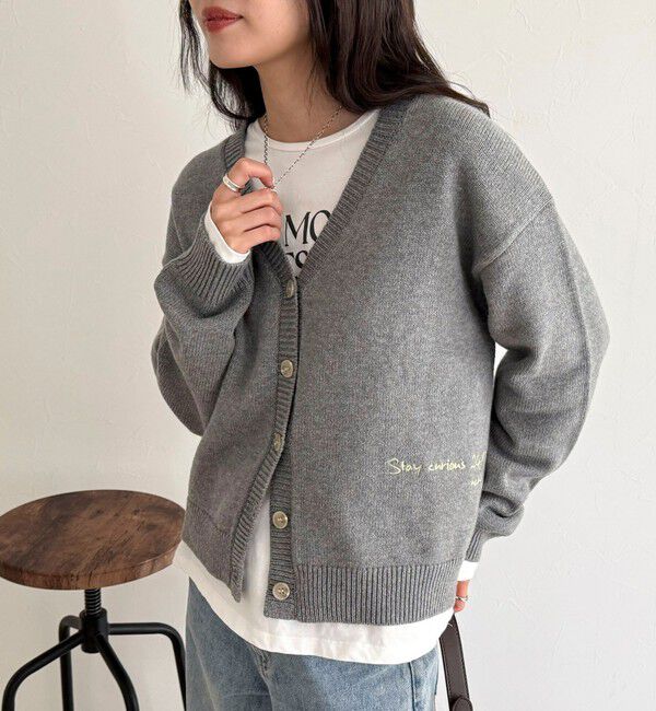 fredy emue「メッセージニットカーディガン」|カーディガン|