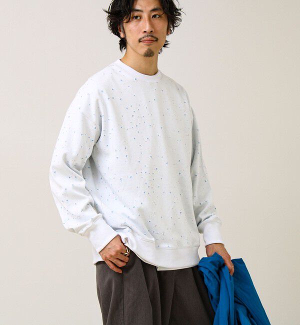 GLOSTER「星穴ネップボンディング クルーネックスウェット」|スウェット・ジャージ|