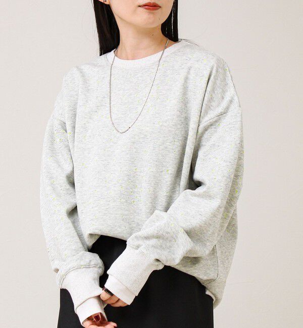 GLOSTER「星穴ネップボンディング クルーネックスウェット」|スウェット・ジャージ|