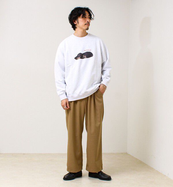 GLOSTER「【MY PET】クルーネックプリントスウェット」|スウェット・ジャージ|