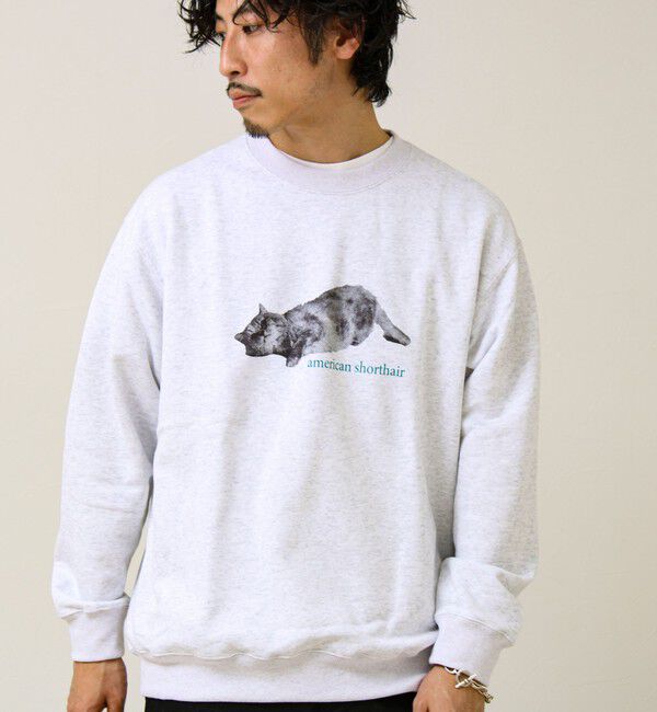 GLOSTER「【MY PET】クルーネックプリントスウェット」|スウェット・ジャージ|