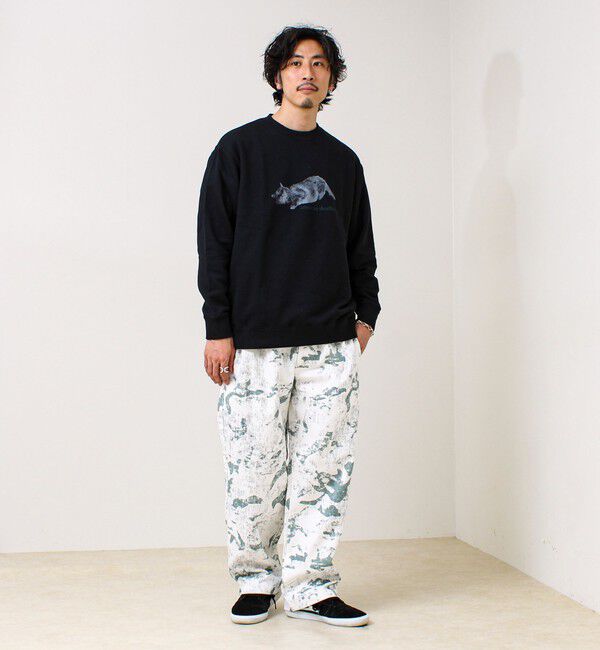 GLOSTER「【MY PET】クルーネックプリントスウェット」|スウェット・ジャージ|