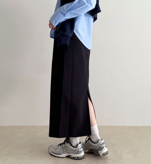 fredy emue「【セットアップ対応】パウダリーツイルイージータイトスカート」|タイト|ブラック