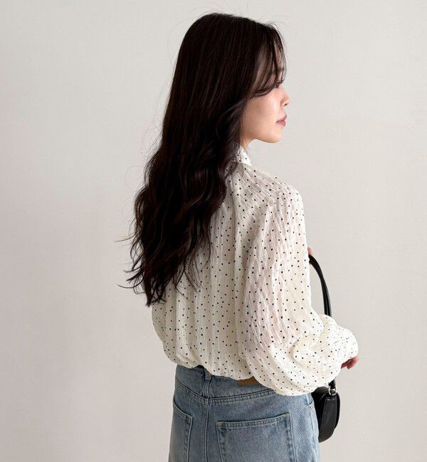 fredy emue「ハートドットボウタイブラウス」|シャツ・ブラウス|
