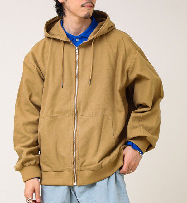 GLOSTER「【タフに着回す】キャンバス/デニム ジップパーカー」|ブルゾン・スタジャン|
