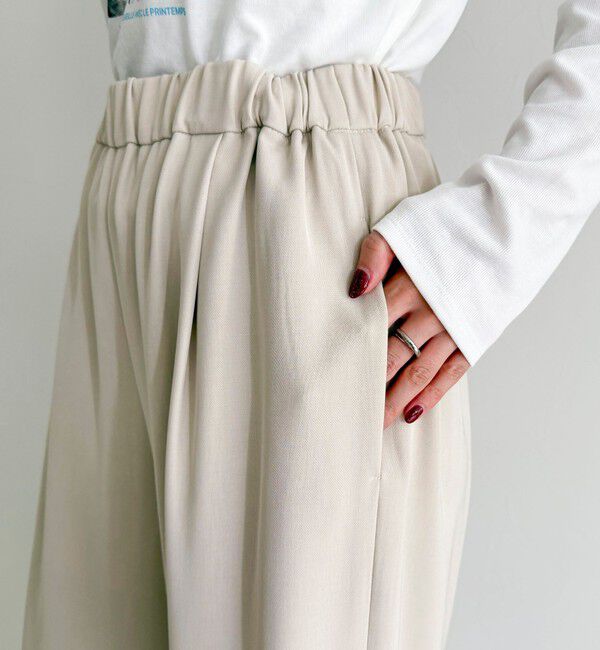 fredy emue「【ラクなのにきちんと見え】シャラリツイル イージーパンツ」|チノ|