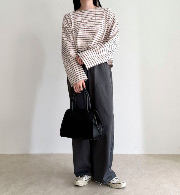 fredy emue「【接触冷感&times;UVカット/マルチ機能】ドライオックスセミワイドイージーパンツ」|チノ|