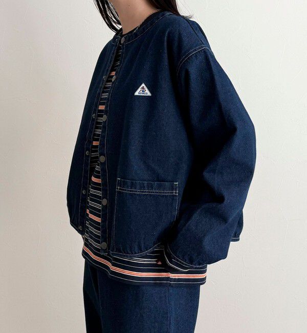 fredy emue「【GEVACO/ゲバコ】ノーカラーデニムジャケット」|デニムジャケット|