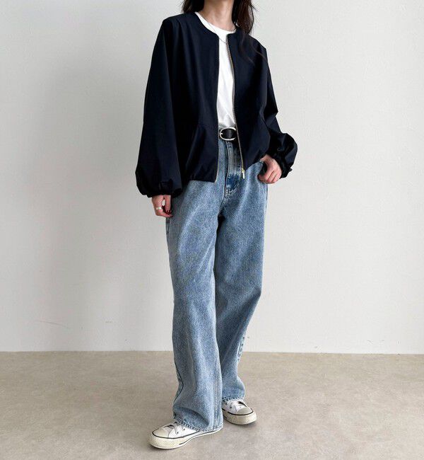 fredy emue「2WAYノーカラー撥水サーブルクロスブルゾン」|ブルゾン・スタジャン|