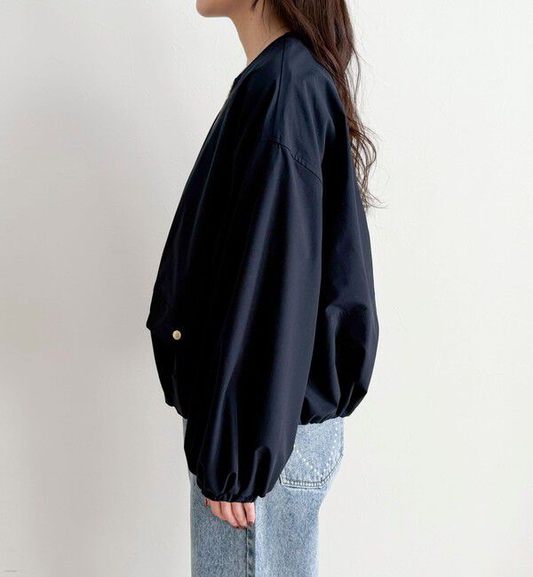 fredy emue「2WAYノーカラー撥水サーブルクロスブルゾン」|ブルゾン・スタジャン|