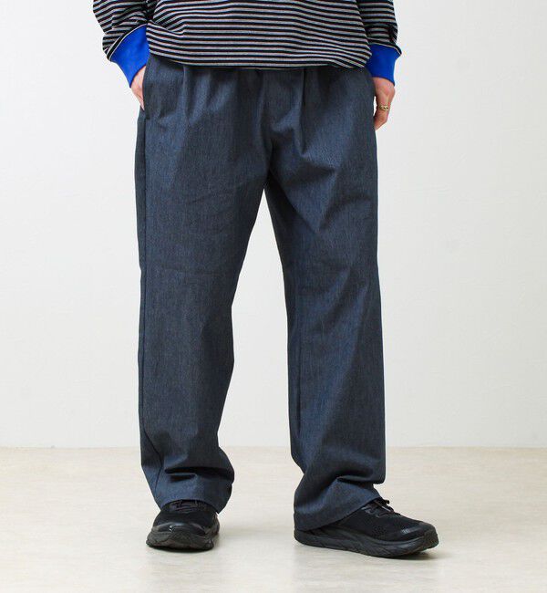 GLOSTER「【色で選べる/ユニセックス対応】GOODNESS イージーパンツ」|チノ|ブルー