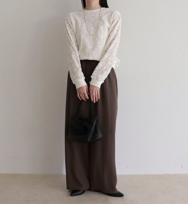 fredy emue「ストレッチレース2WAYプルオーバー」|Tシャツ・カットソー|