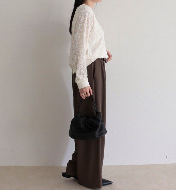 fredy emue「ストレッチレース2WAYプルオーバー」|Tシャツ・カットソー|