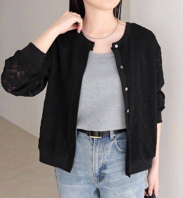 fredy emue「ストレッチレース2WAYプルオーバー」|Tシャツ・カットソー|