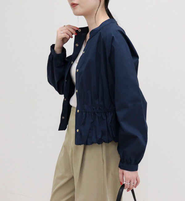 fredy emue「クロップドバルーン前開きブラウス」|シャツ・ブラウス|