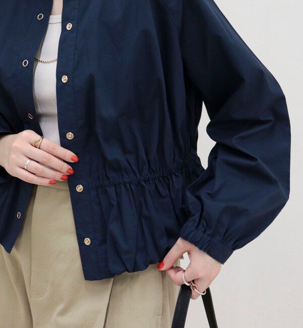fredy emue「クロップドバルーン前開きブラウス」|シャツ・ブラウス|