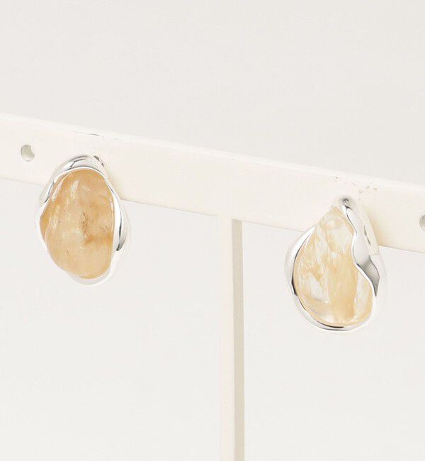 fredy emue「フェイクストーンチタンポストピアス」|ピアス|