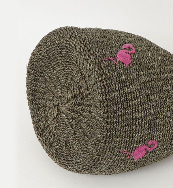 fredy emue「【BAGMATI/バグマティ】モチーフ刺繍ラウンドアバカバッグ」|かごバッグ|