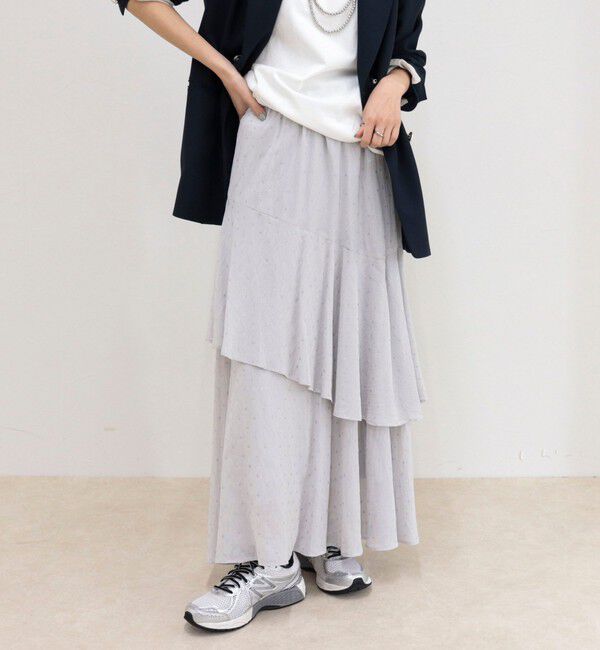 fredy emue「グリッタードットスカート」|スカート|ホワイト系その他