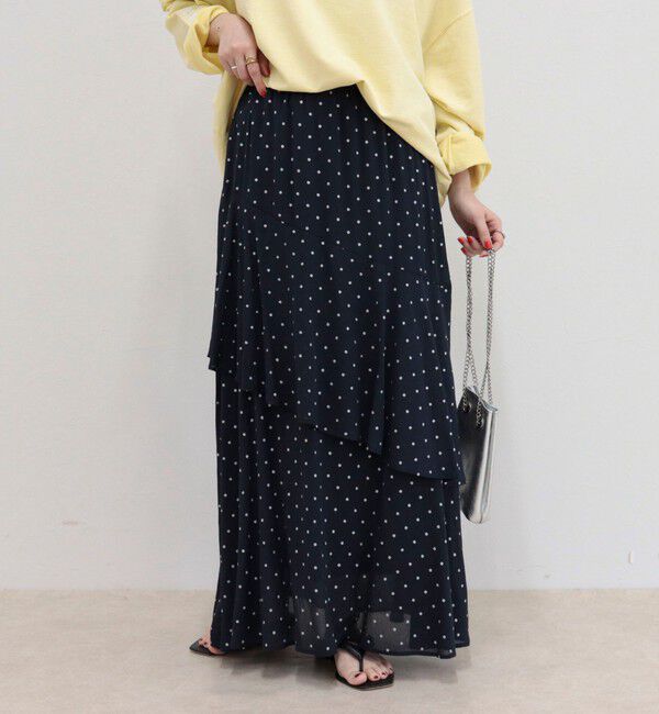 fredy emue「グリッタードットスカート」|スカート|ブルー系その他