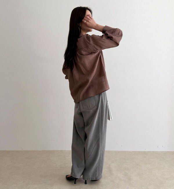 fredy emue「リネン混シアースラブブラウス」|シャツ・ブラウス|