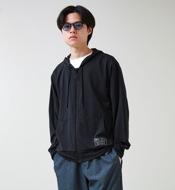 GLOSTER「【TAION/タイオン】UV DRY RASH GUARD ZIP PK」|パーカー|